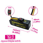 CNHL Innovation RC Extreme Series 120C 11.1V 3S 10500mAh Lipo Battery with QS8 Plug