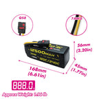 CNHL Innovation RC Extreme Series 120C 11.1V 3S 12500mAh Lipo Battery with QS8 Plug