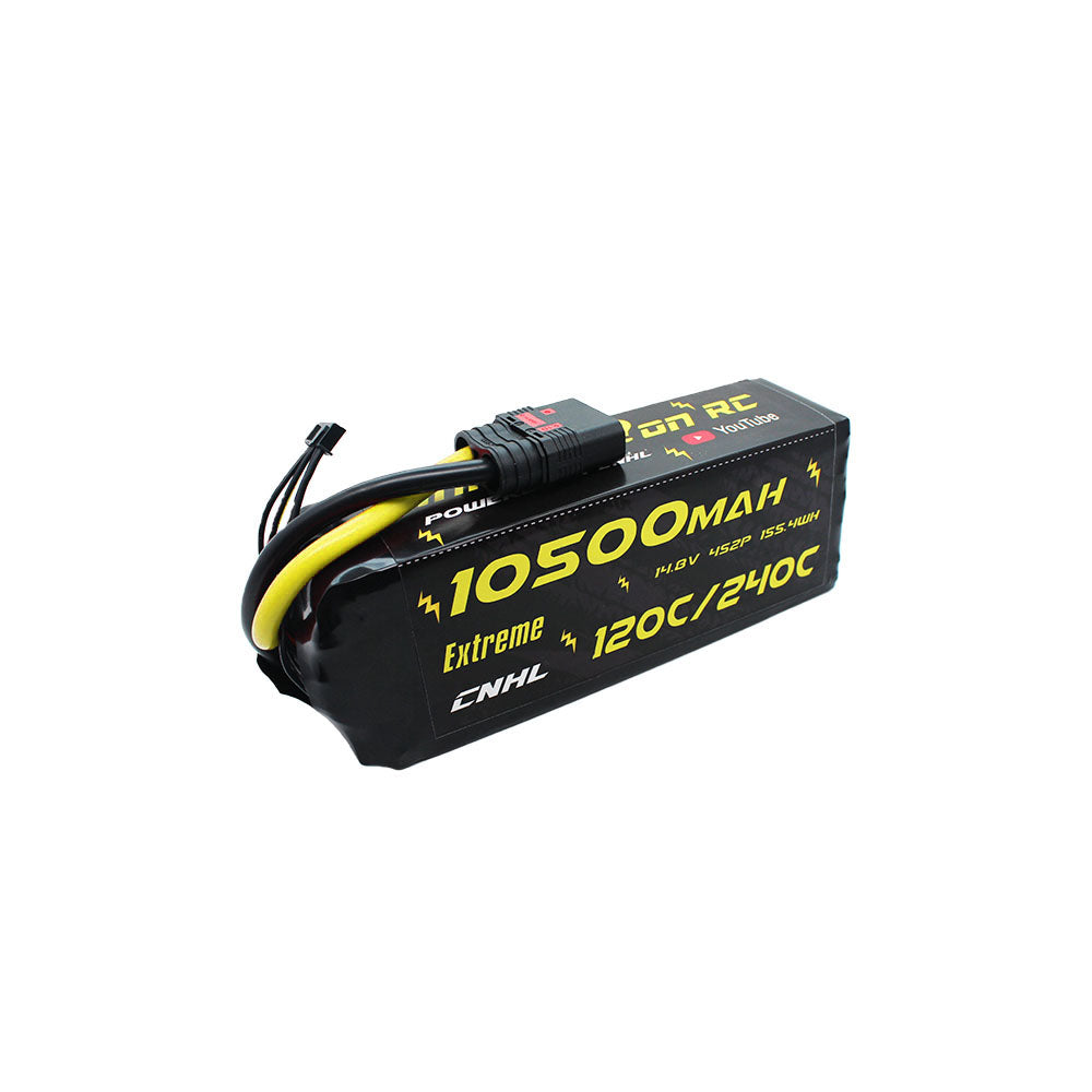 CNHL Innovation RC Extreme Series 10500mAh 14.8V 4S Lipo Battery 120C with QS8 Plug