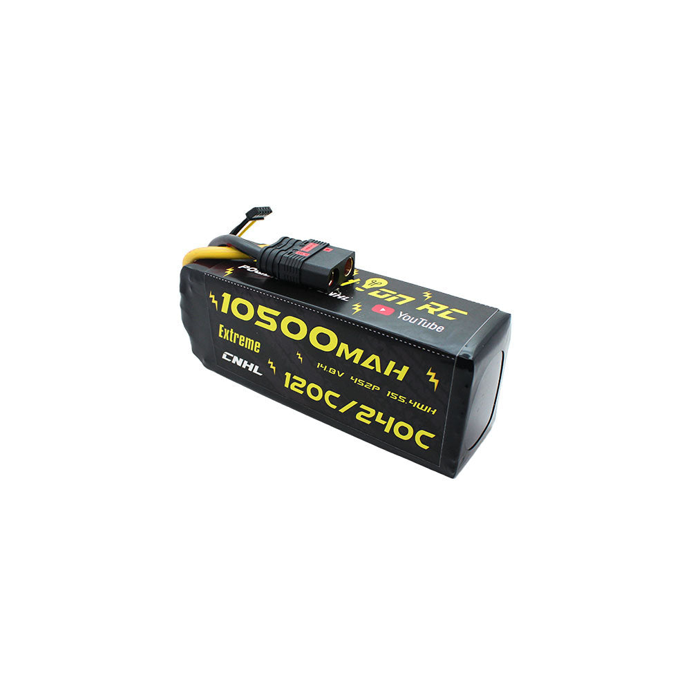 CNHL Innovation RC Extreme Series 10500mAh 14.8V 4S Lipo Battery 120C with QS8 Plug