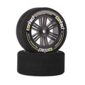 Contact RC J13574 1/10 Foam RR Tires 30mm 35Sh JAP BLK Carbon Wheels 2