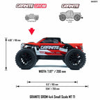 Arrma ARA2102T2 Granite Grom MEGA 4WD 380 Brushed 1/18 Monster Truck RTR Red