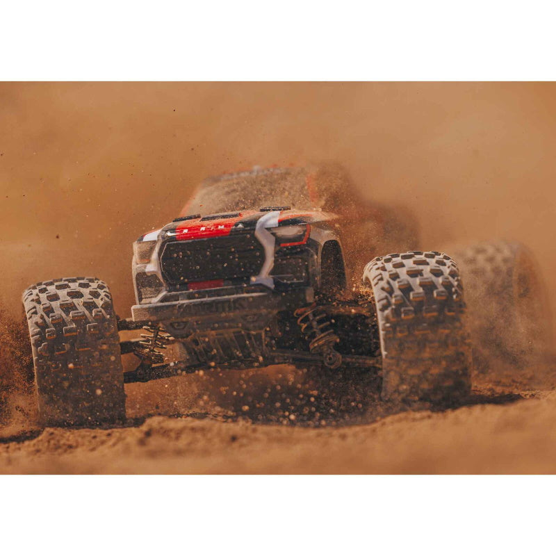 Arrma ARA2102T2 Granite Grom MEGA 4WD 380 Brushed 1/18 Monster Truck RTR Red