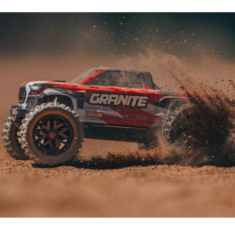 Arrma ARA2102T2 Granite Grom MEGA 4WD 380 Brushed 1/18 Monster Truck RTR Red
