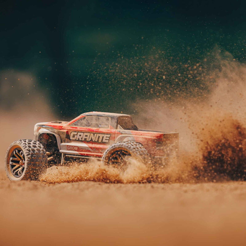 Arrma ARA2102T2 Granite Grom MEGA 4WD 380 Brushed 1/18 Monster Truck RTR Red