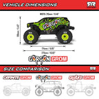 ARRMA 2130T1 [YELLOW] Gorgon Grom 4x4 1/16 Scale RTR Brushed Monster Truck