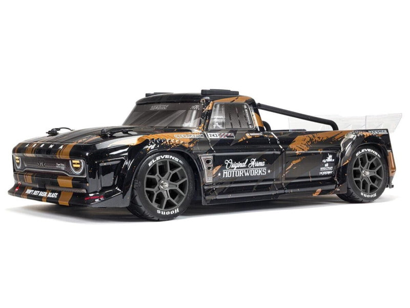 ARRMA 1/8 INFRACTION 4X4 3S BLX 1/8 Resto-Mod Truck Black/Gold ARA4315V3T1