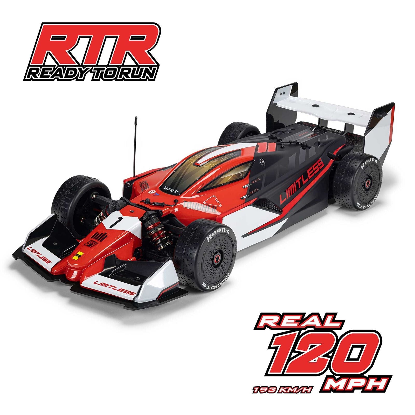 Arrma 1/7 LIMITLESS 8S AVC 4X4 RTR Brushless Street Speed Red/Black