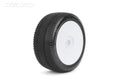 Powerhobby J-Ten 1/8 Buggy Super Soft Mounted Dish Tires / Wheels (2)