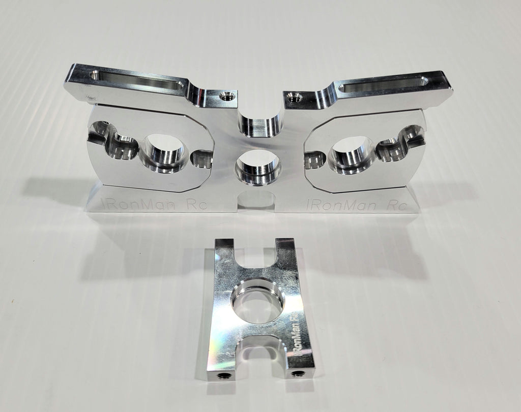 IRonManRc HOBAO VTE2 / /GTB /  GT / VT DUAL MOTOR MOUNT25mm & 30mm POLISHED CROME