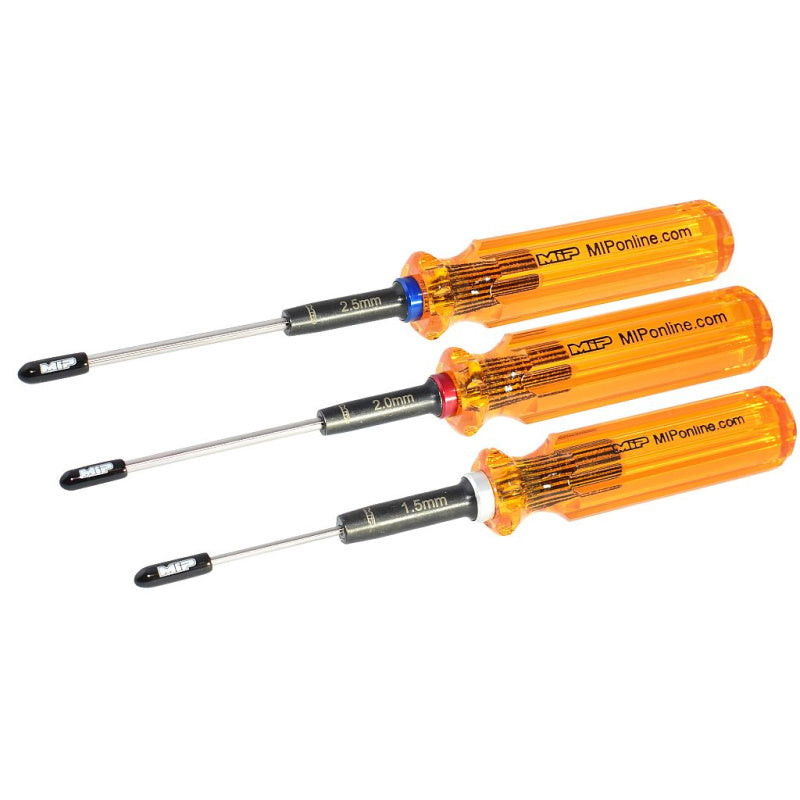 MIP 9602 Hex Driver Wrench Set Gen 2, Metric (3), 1.5mm, 2.0mm, & 2.5mm