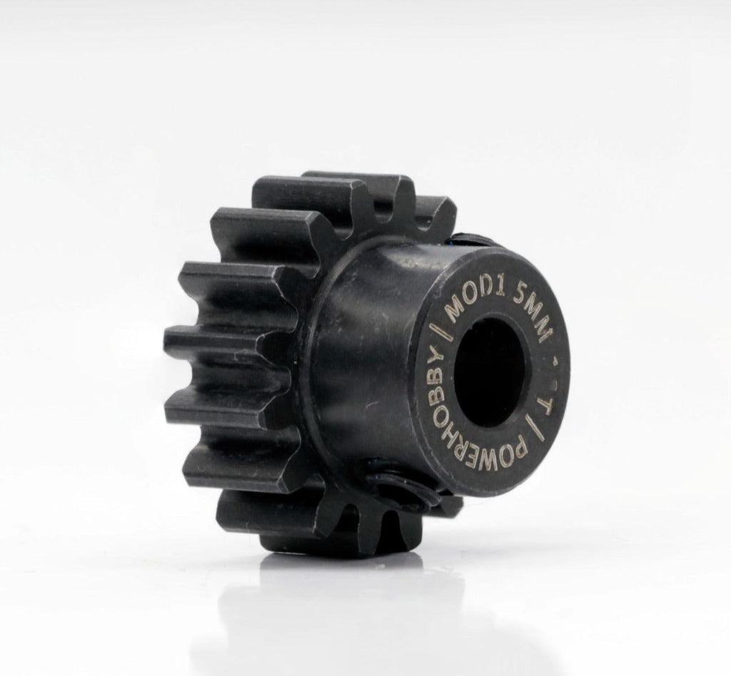 Powerhobby Hardened Steel 16T Mod1 5mm Pinion Gear Mod 1 Speed Run / Drag Racing