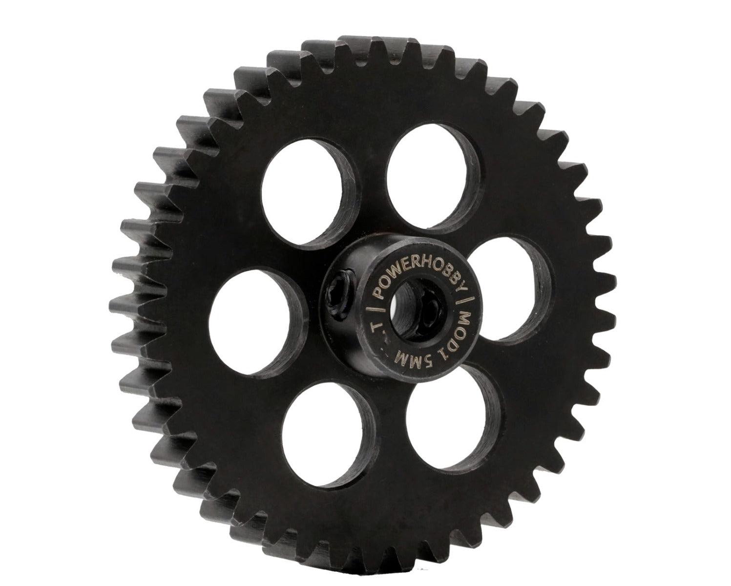 Powerhobby Hardened Steel 42T Mod1 5mm Pinion Gear Mod 1 Speed Run / Drag Racing