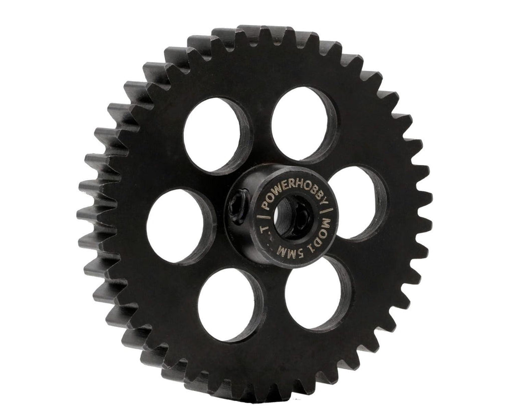 Powerhobby Hardened Steel 41T Mod1 5mm Pinion Gear Mod 1 Speed Run / Drag Racing