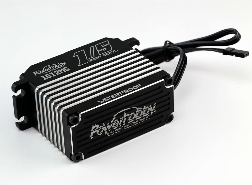 Powerhobby 1512MG 1/5 Aluminum Waterproof High Speed / Torque Brushless Servo