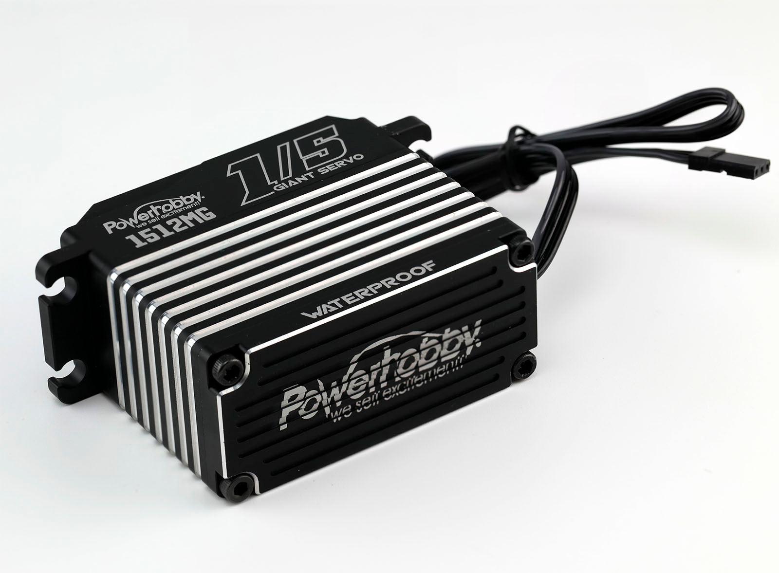 Powerhobby 1512MG 1/5 Aluminum Waterproof High Speed / Torque Brushless Servo