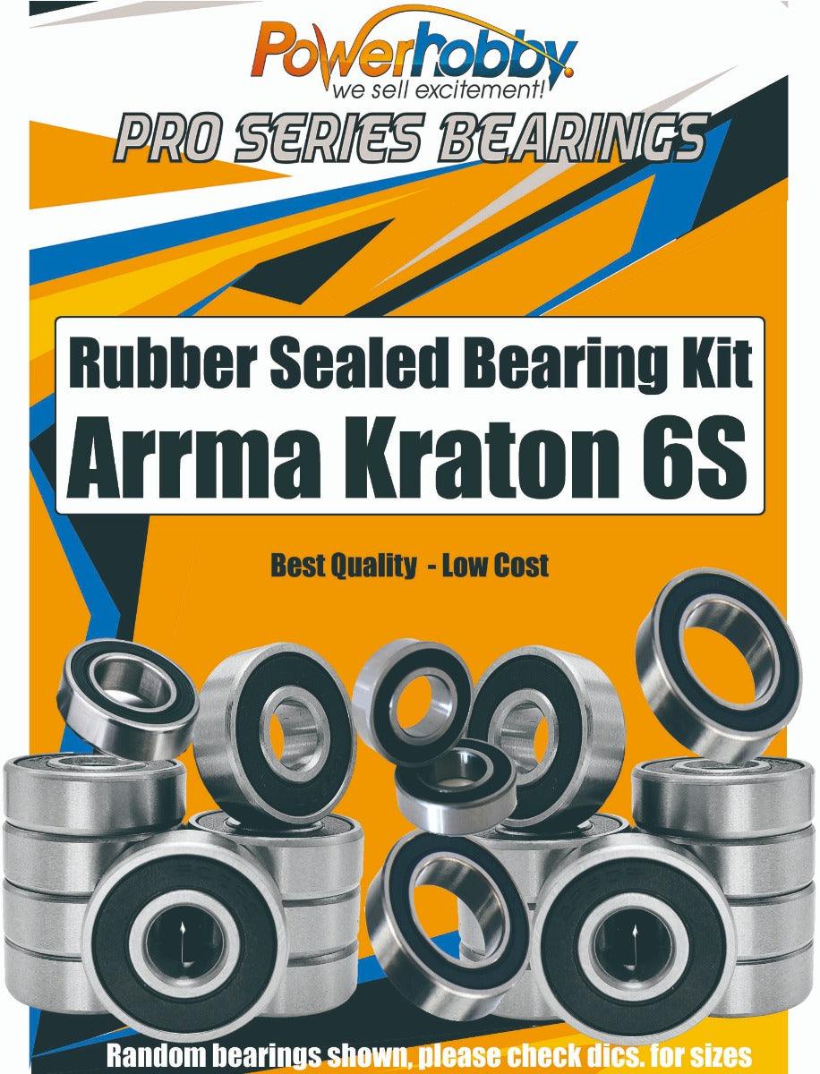 Powerhobby Pro Series Rubber Sealed Bearing Kit Arrma Kraton 6S