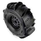 Pro-Line 1/7 Dumont Paddle F/R Tires Pre-Mounted 17mm (2) Black Arrma Mojave